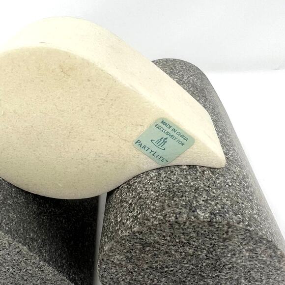 ONLY 3 PartyLite Stone Puzzle Stepped Tealight Candle Holders P7982 Set of 3 - Picture 3 of 5